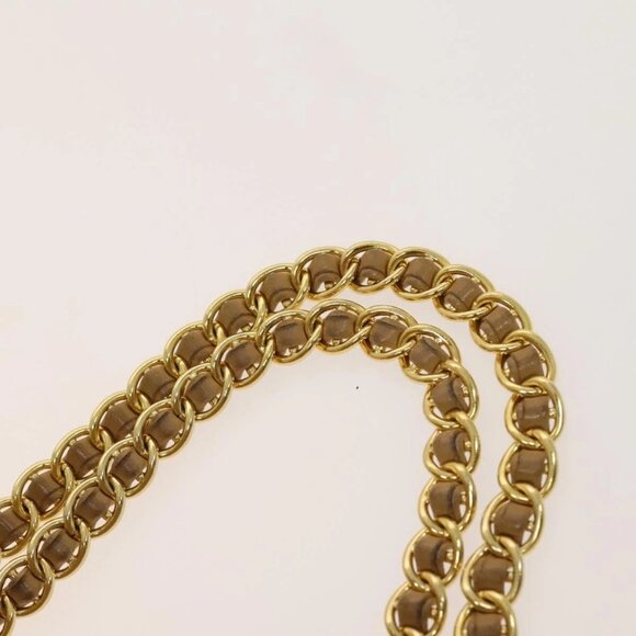 PRADA Chain Backpack Nylon Khaki Gold Auth - Picture 12 of 16